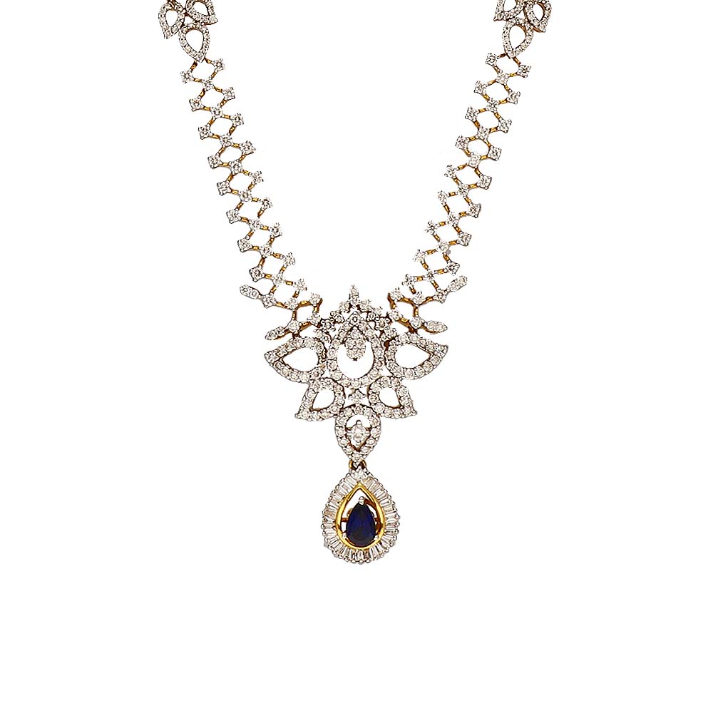 Vaibhav Jewellers 18K Diamond Fancy Necklace 159G182_1