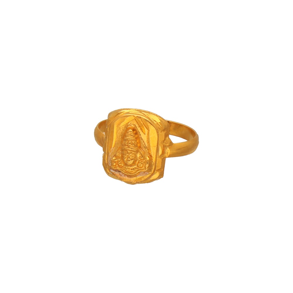 Exquisite Gold Plated Sri Tirupati Balaji Ring with CZ Stones | Lord Venkateswara  Swamy Cubiz Zironica -