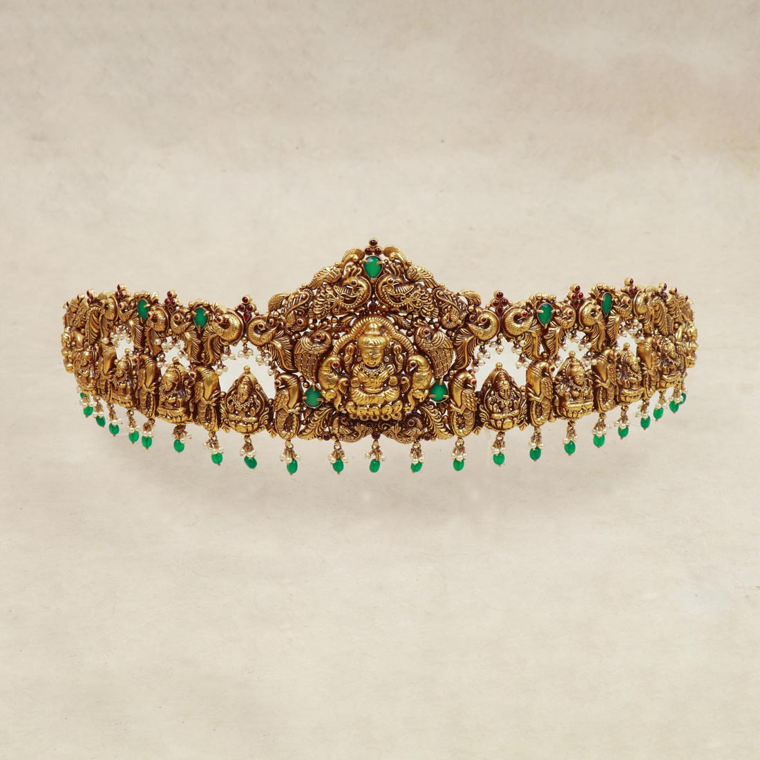 Buy 22Kt Antique Nakshi Work Gold Vaddanam 58VG863 Online from Vaibhav  Jewellers