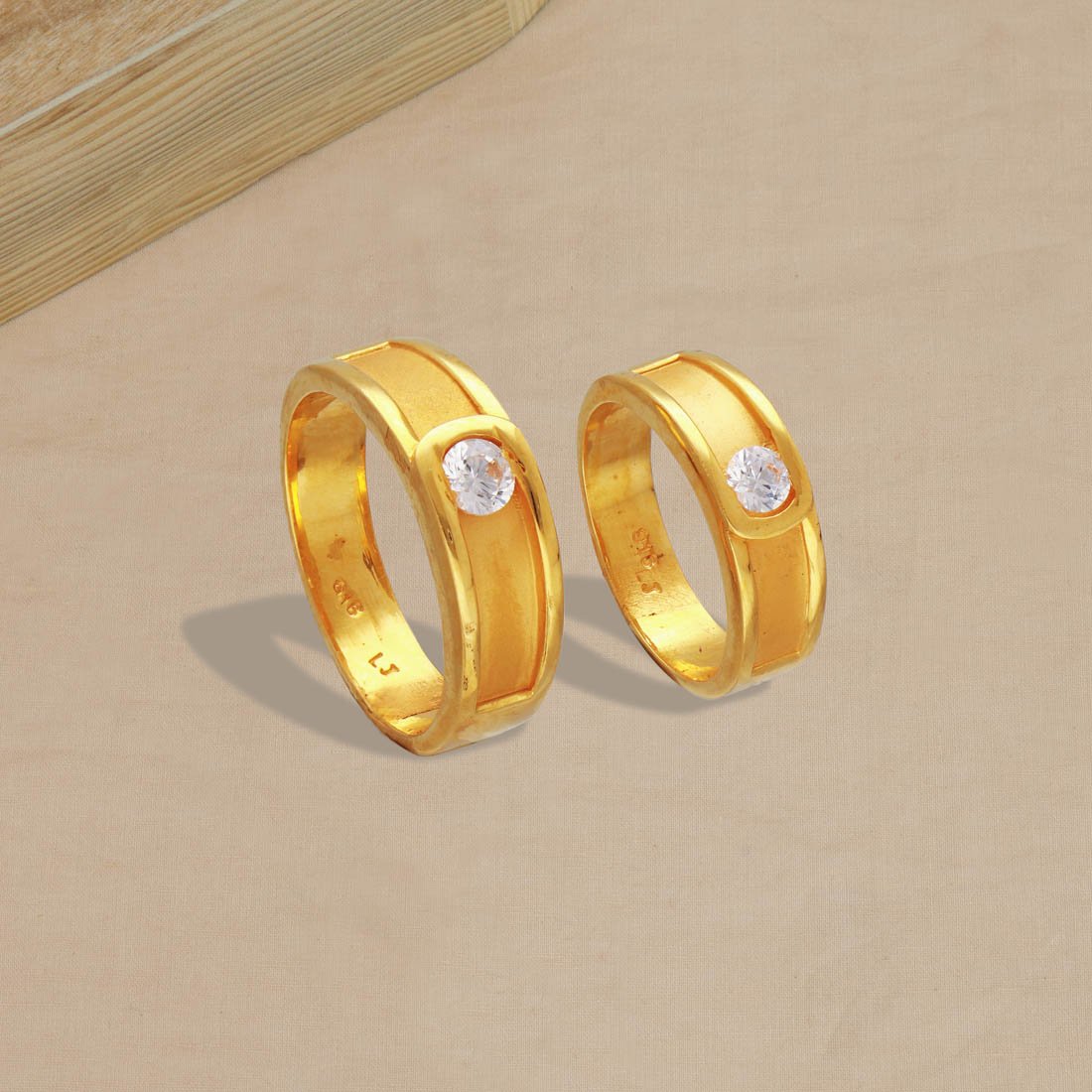 Wedding Rings : Gold Engraved Weave Design Wedding Band Ring