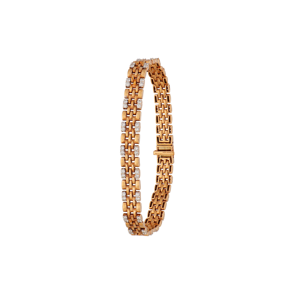 14KT Gold Diamond Kennedi Bangle Bracelet – DilaraSaatci