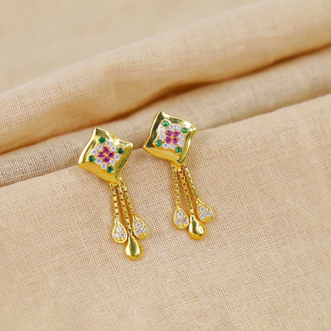 Diamond Cut Kite Drop Earrings – Ashley Schenkein Jewelry Design