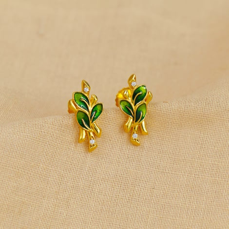 Buy 22k Gold Navratna Gemstone Stud Earrings Handmade Stud Antique Earrings  Gift for Her Wedding Gift for Women Anniversary Gift Nine Stone Stud Online  in India - Etsy
