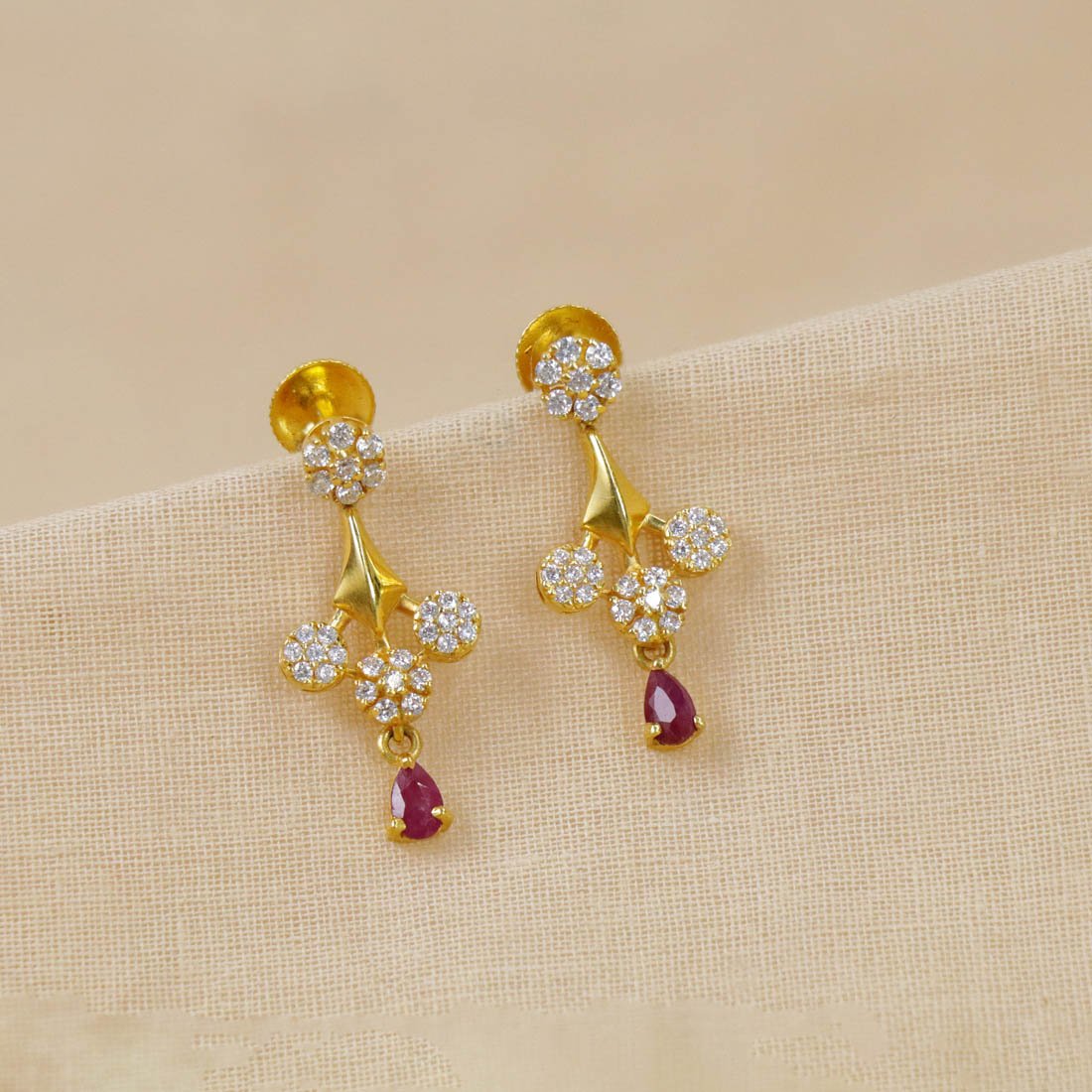 22k Yellow Gold Earrings Jewelry, Double Jhumka Earrings, Wedding Party  Wear Earrings - Etsy | Gold earrings models, Indian gold necklace designs, Gold  necklace designs