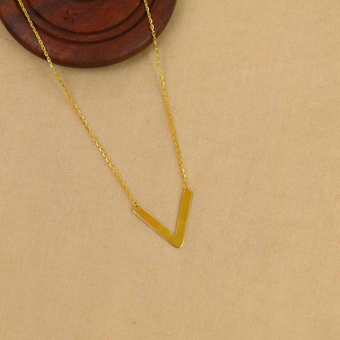 V- Shape Graduating Diamond Necklace – MINUTIAE