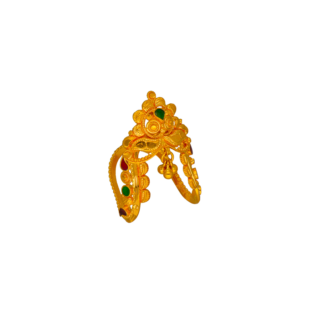 GATRADMA GOLD COVERRINGS VANKI RINGS Brass Cubic Zirconia Gold Plated Ring  Price in India - Buy GATRADMA GOLD COVERRINGS VANKI RINGS Brass Cubic  Zirconia Gold Plated Ring Online at Best Prices in