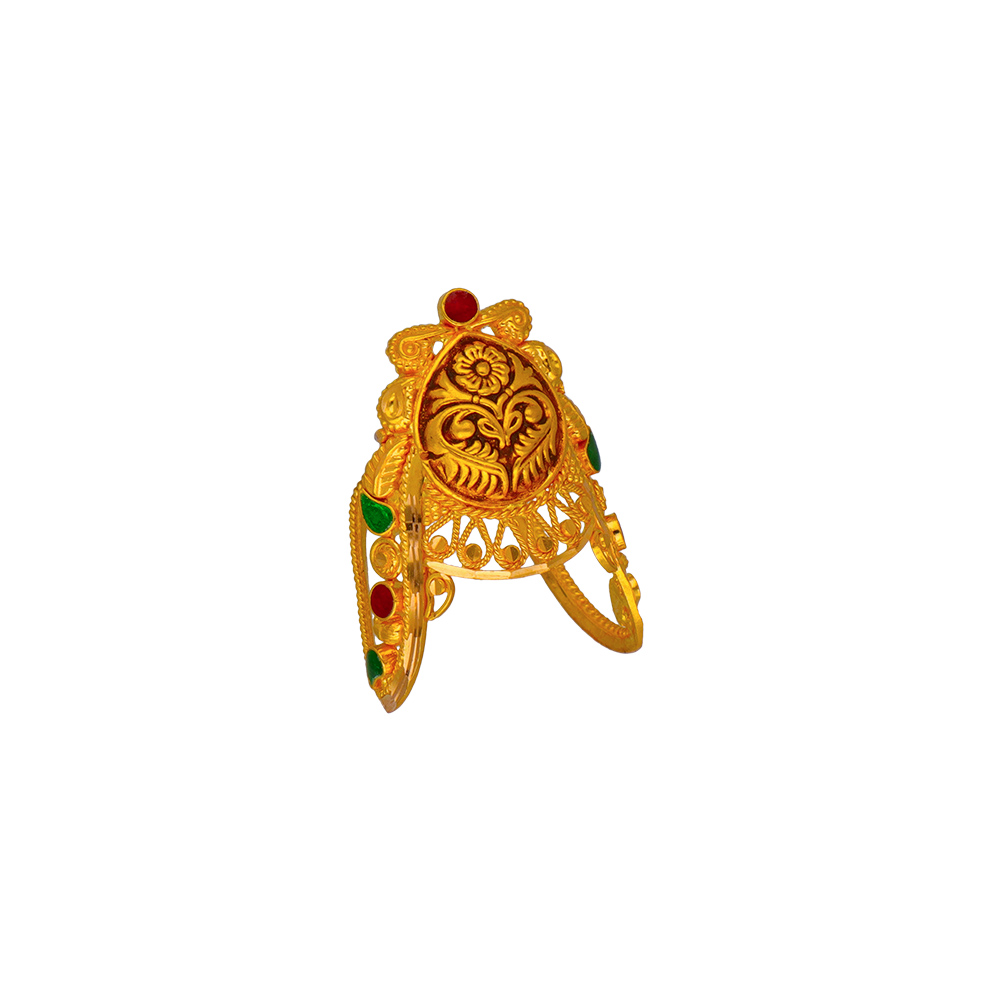 Joyalukkas महिलाओं के लिए 22kt शुद्धता सोने की अंगूठी, पीला सोना, कोई रत्न  नहीं : Amazon.in: फैशन