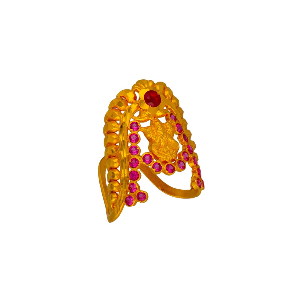 22k Gold Uncut Diamond Vanki Ring | Raj Jewels