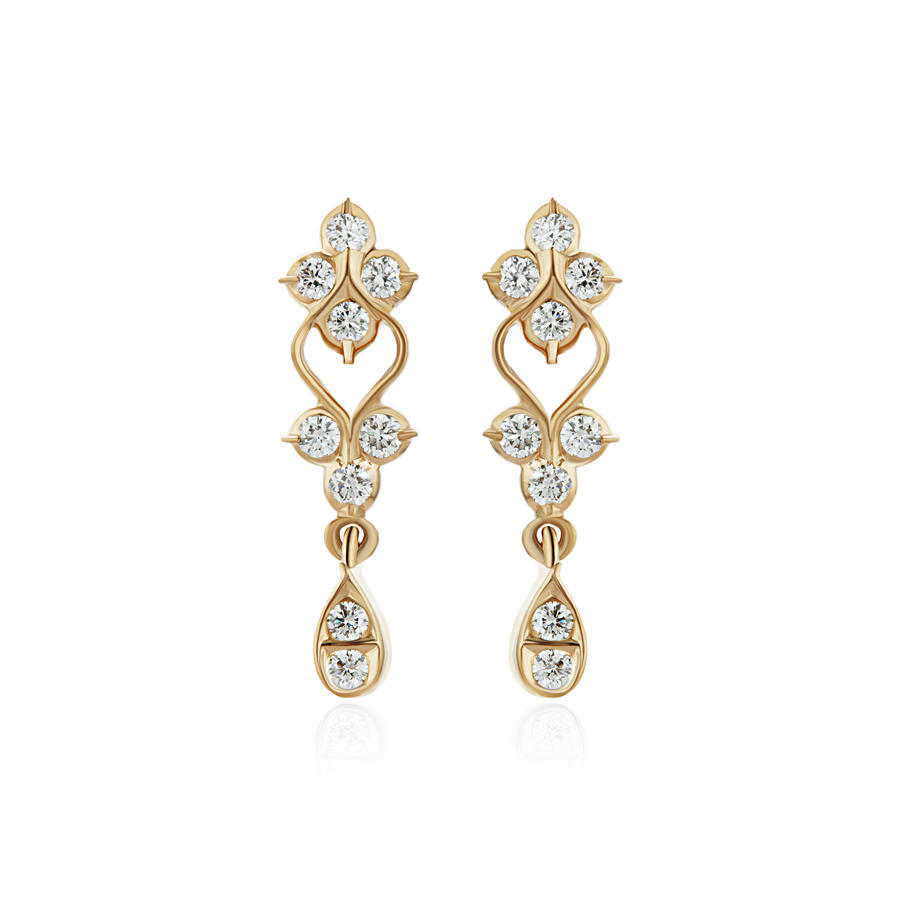 Striking Drops Diamond Earring | Everbrite Jewellery