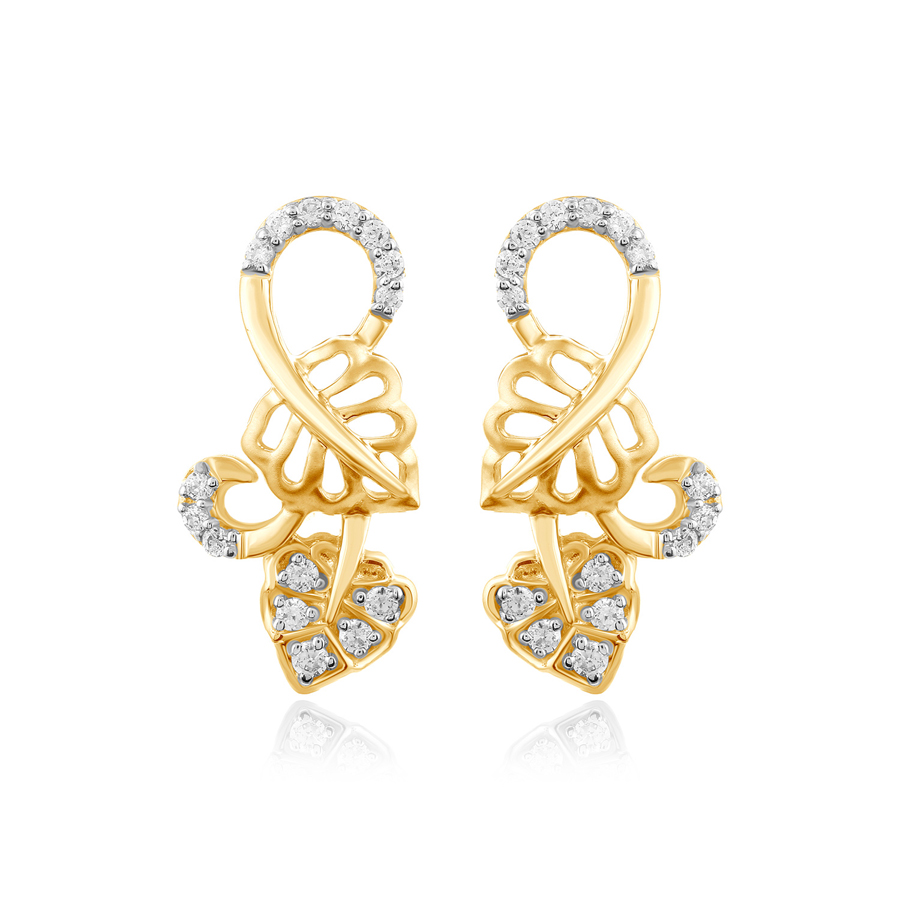 Twining Love Diamond Earrings_2