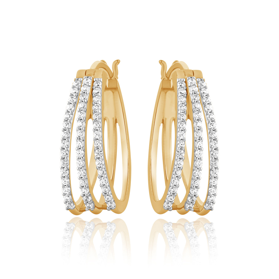 Trefoil Diamond Earrings_1