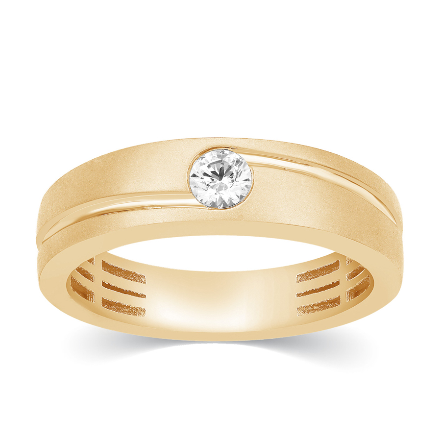 Cutwork Solitaire Diamond Band Ring_2