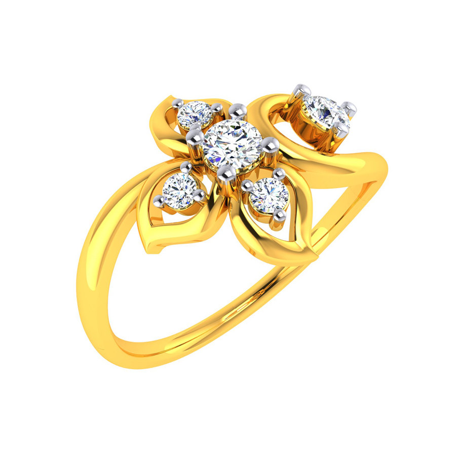 22K Bloom & Shine Gold Ring