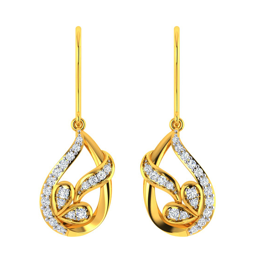 Magic Mantra Gold Drop Earrings