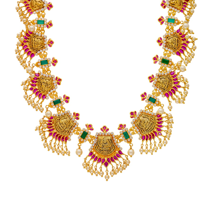 Lakshmi Pearl Dangler Necklace
