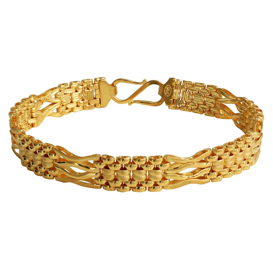14k Solid White Gold Handmade Link Men's chain/Bracelet 10.5