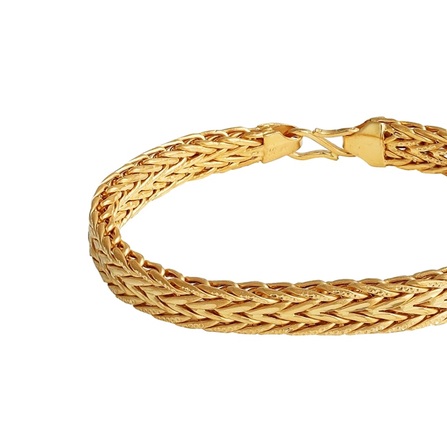 Gold Light Weight Bracelet from GRT Jewellers - South India Jewels