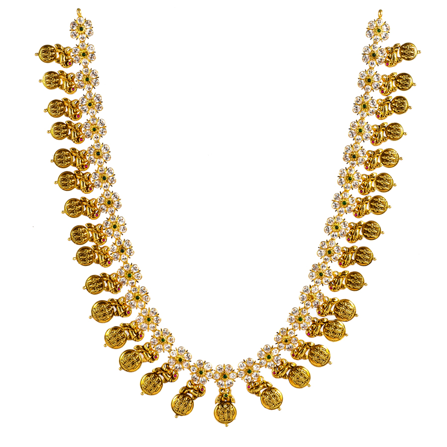 Buy Stellar Ramdurbar Gold Haram Online from Vaibhav Jewellers