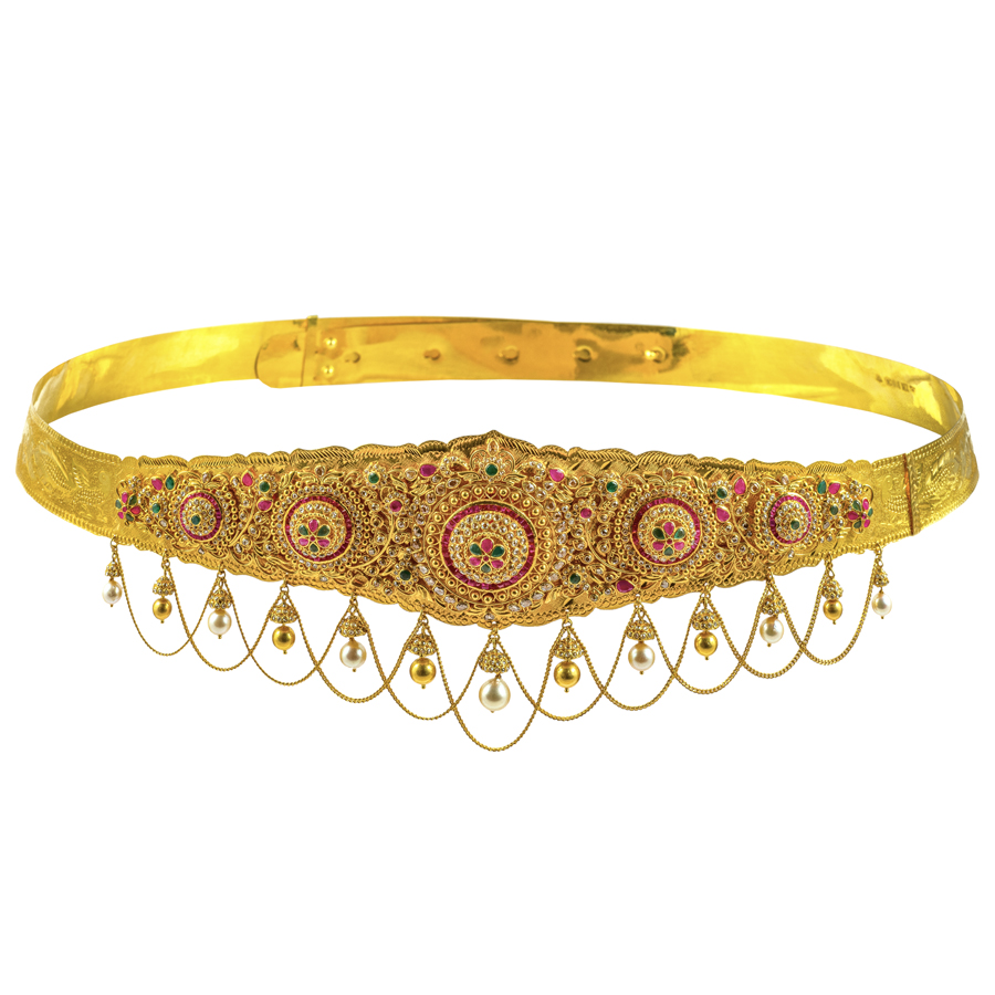 Buy Polki Shreem Vaddanam Online from Vaibhav Jewellers