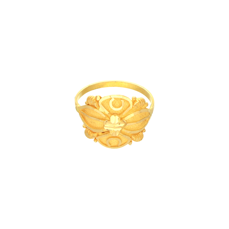 22K Plain Baby Gold Ring 93VN6741_2