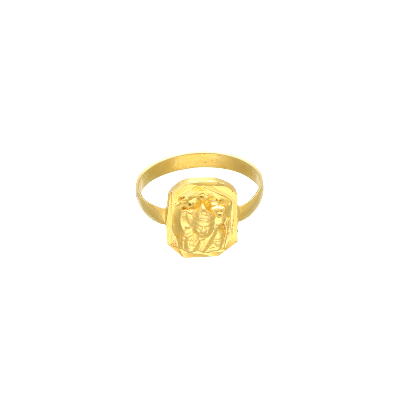 22K Plain Baby Hanuman Gold Ring 93VN8610