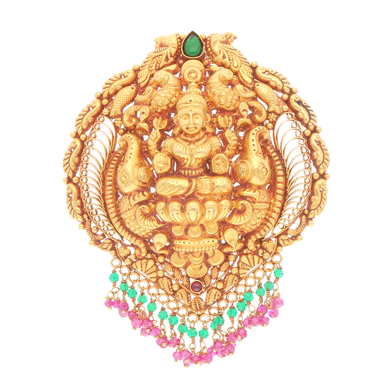 Intricate Antique Gajalakshmi Locket
