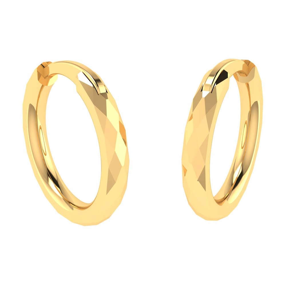 14K Yellow-White Gold Layered Loop 20mm Diamond Huggie Drop Earrings | Shop 14k  Yellow & white Gold Hampton Earrings | Gabriel & Co