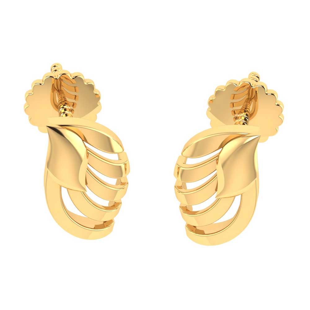 14k Yellow Gold Diamond Stud Earrings 3mm - Aria | Linjer Jewelry
