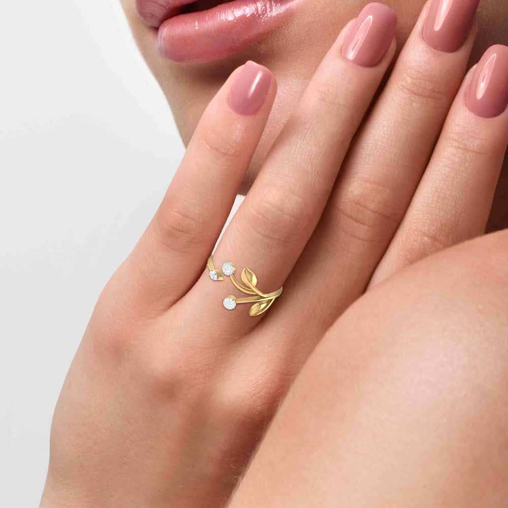 Fancy Rings for Ladies | Gold Plated Fancy Ring for Girls | Artificial –  Jewellery Hat