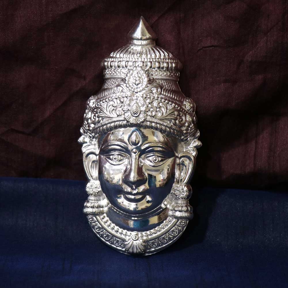 Antique Silver Lakshmi Devi Face