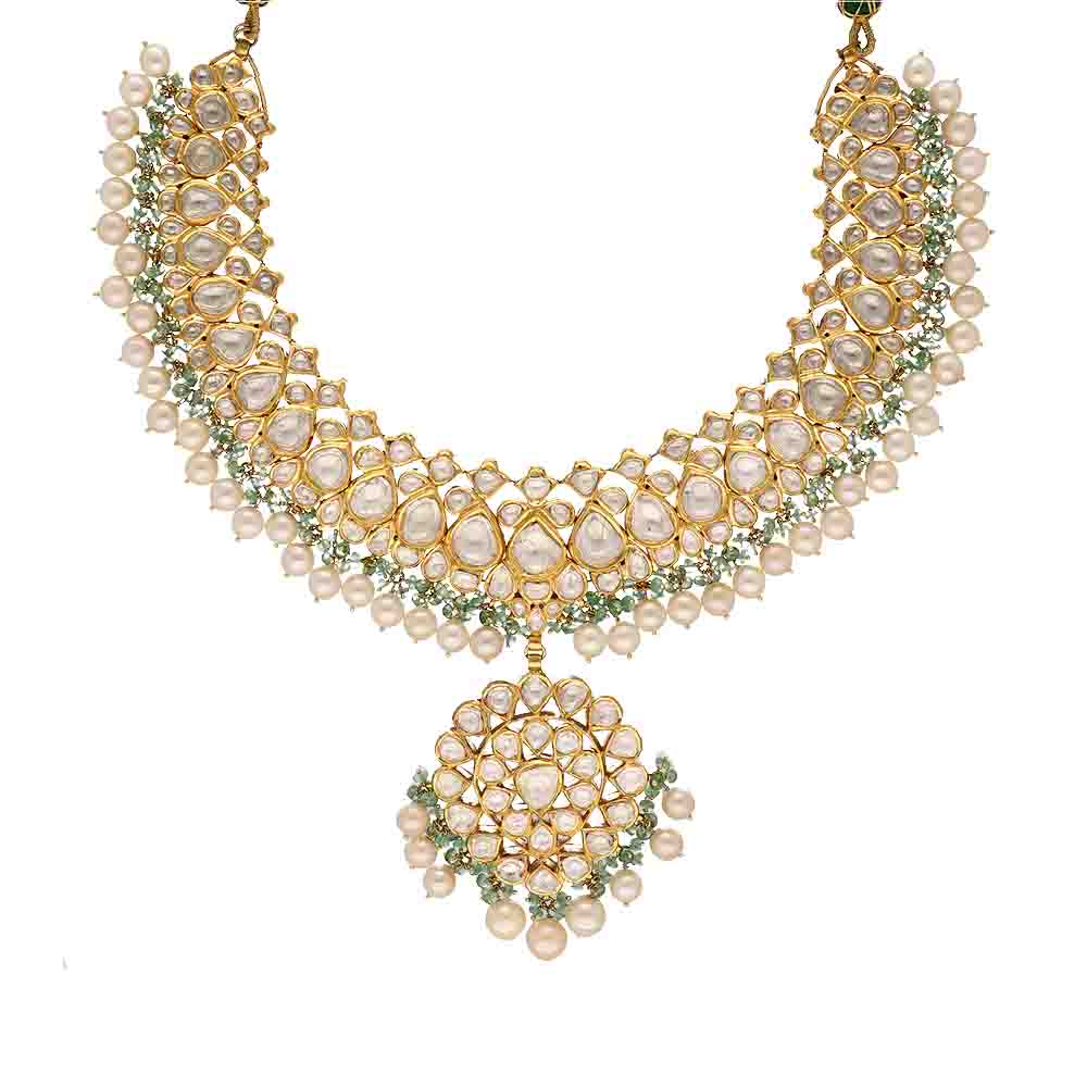 Serina 18K Gold Mother of Pearl Drape Necklace – SKYE