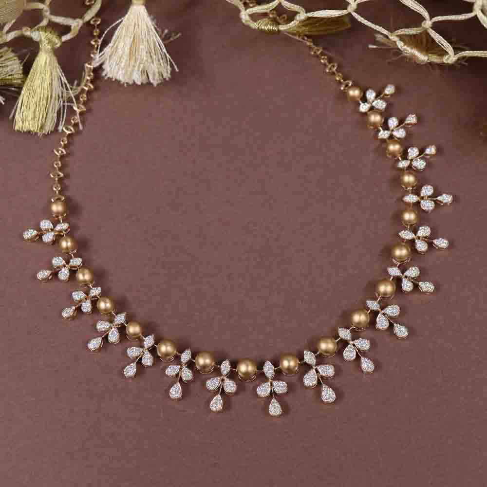 Vaibhav Jewellers 18K Diamond Necklace 159VG4141_2
