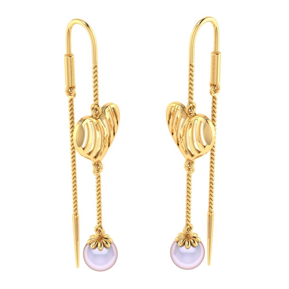 SMARNN Gold Plated Sui Dhaga Earrings : Amazon.in: Fashion
