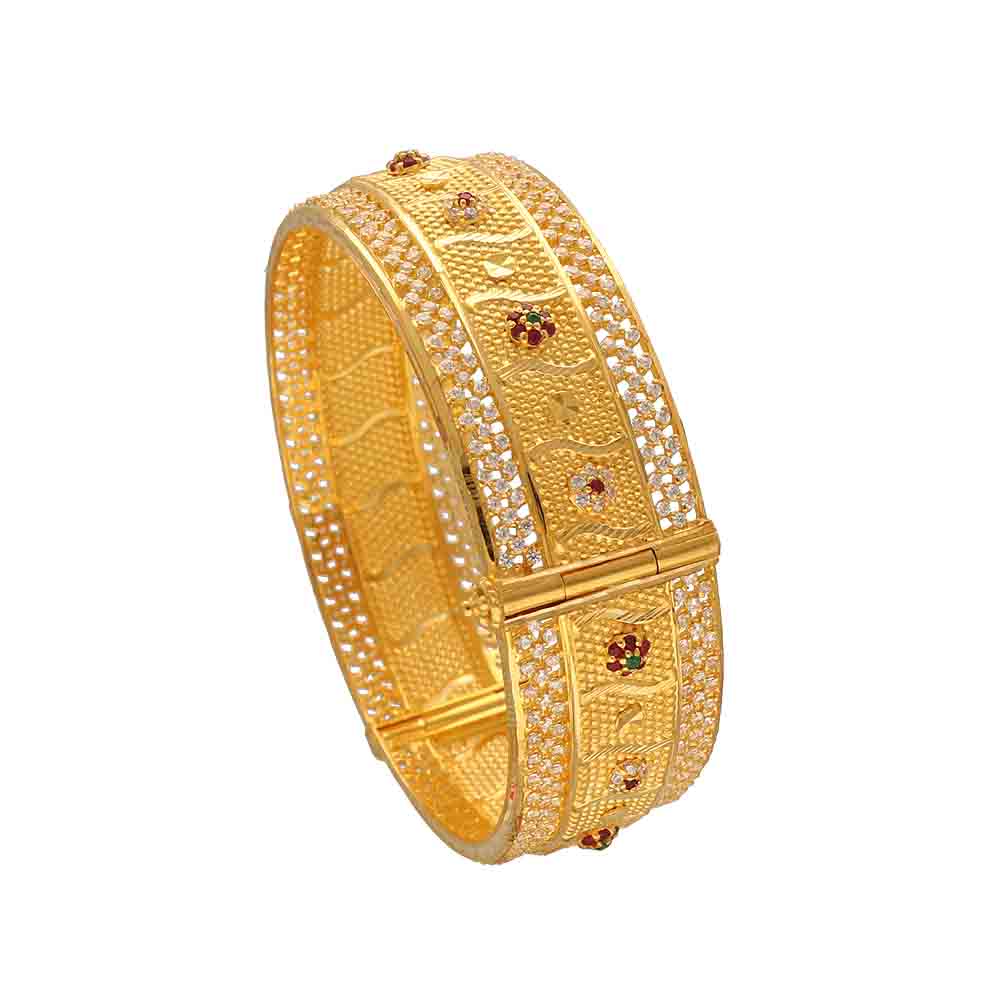 Buy Vaibhav Jewellers 22K Singnity Gold Bangle 152VG758 Online from ...