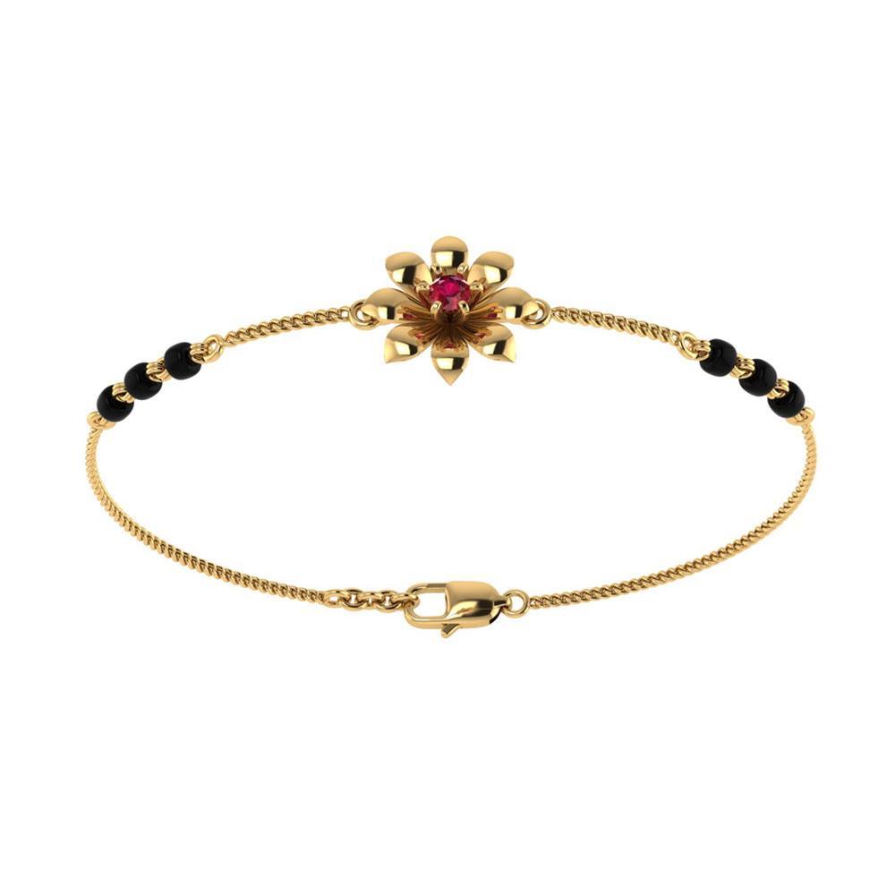 Buy Vaibhav Jewellers 22 KT Signity Gold Ladies Bracelet 54DG3610 ...