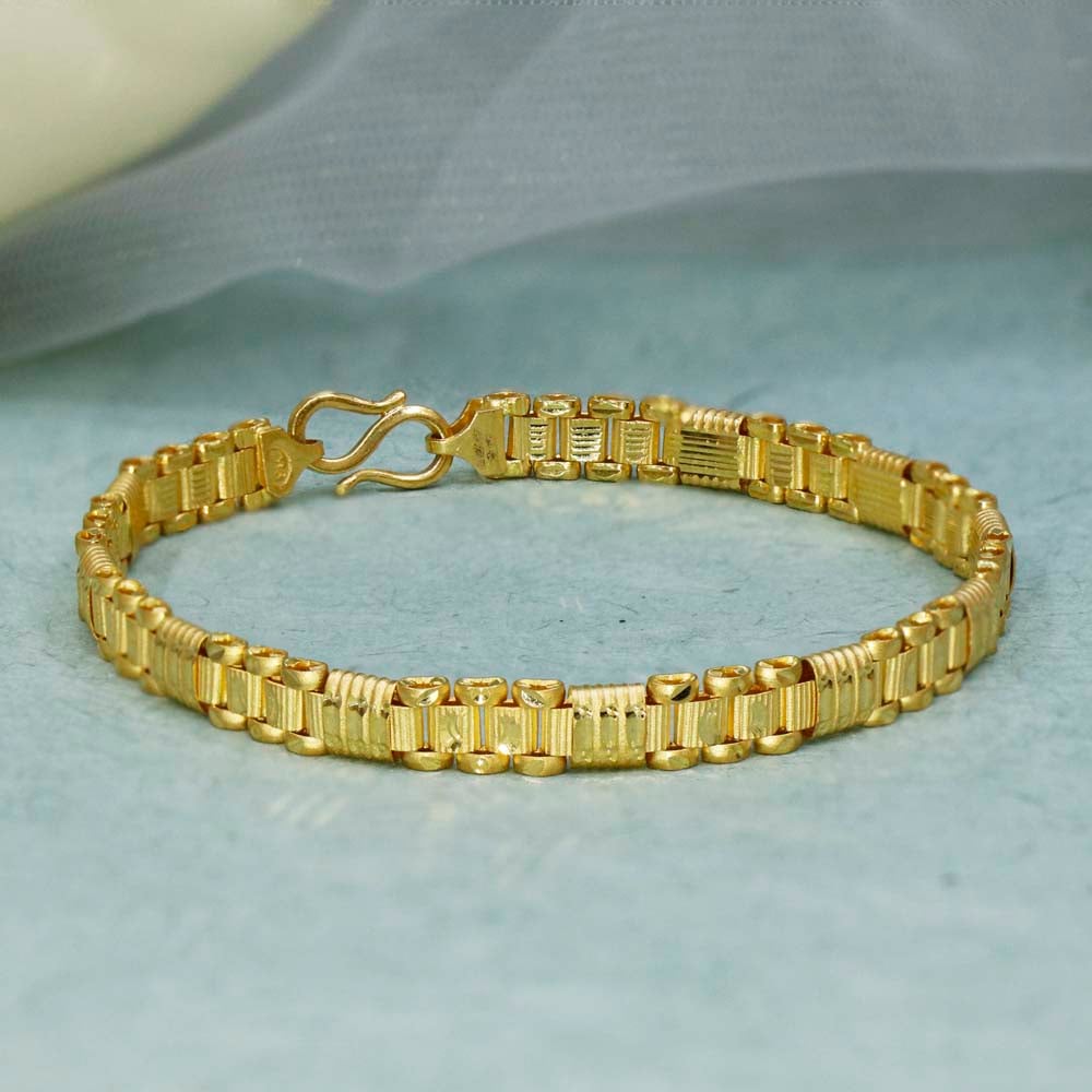 Kilgrave Gold Leather Bracelet for Men Online Jewellery Shopping India |  Yellow Gold 14K | Candere by Kalyan Jewellers