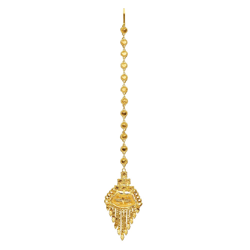 Vaibhav Jewellers 22k Plain Gold Maang Tikka 85VI4331