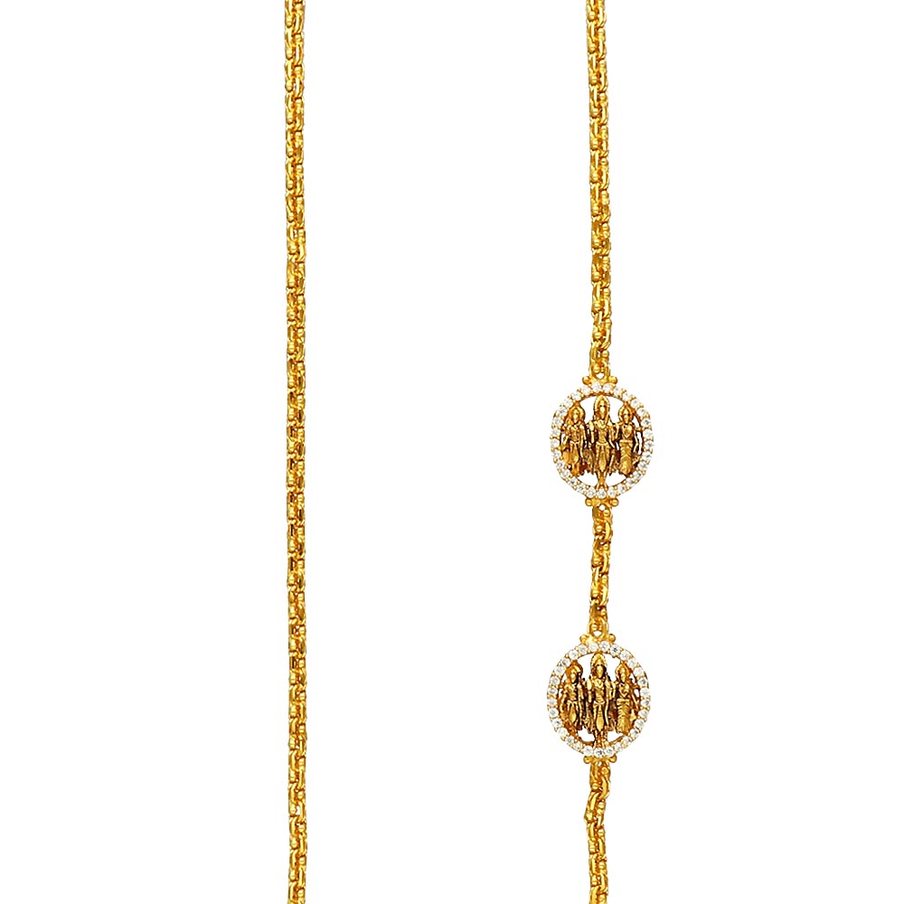 Vaibhav Jewellers 22K Plain Gold Mopu Chain 64VQ7711
