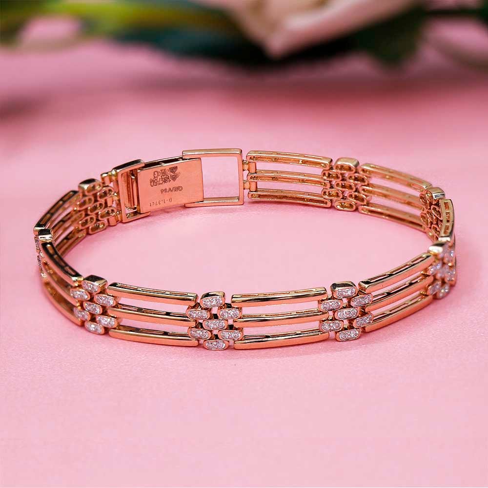 Buy Joyalukkas 18k Gold Beamed Diamond Bracelet Online At Best Price @ Tata  CLiQ