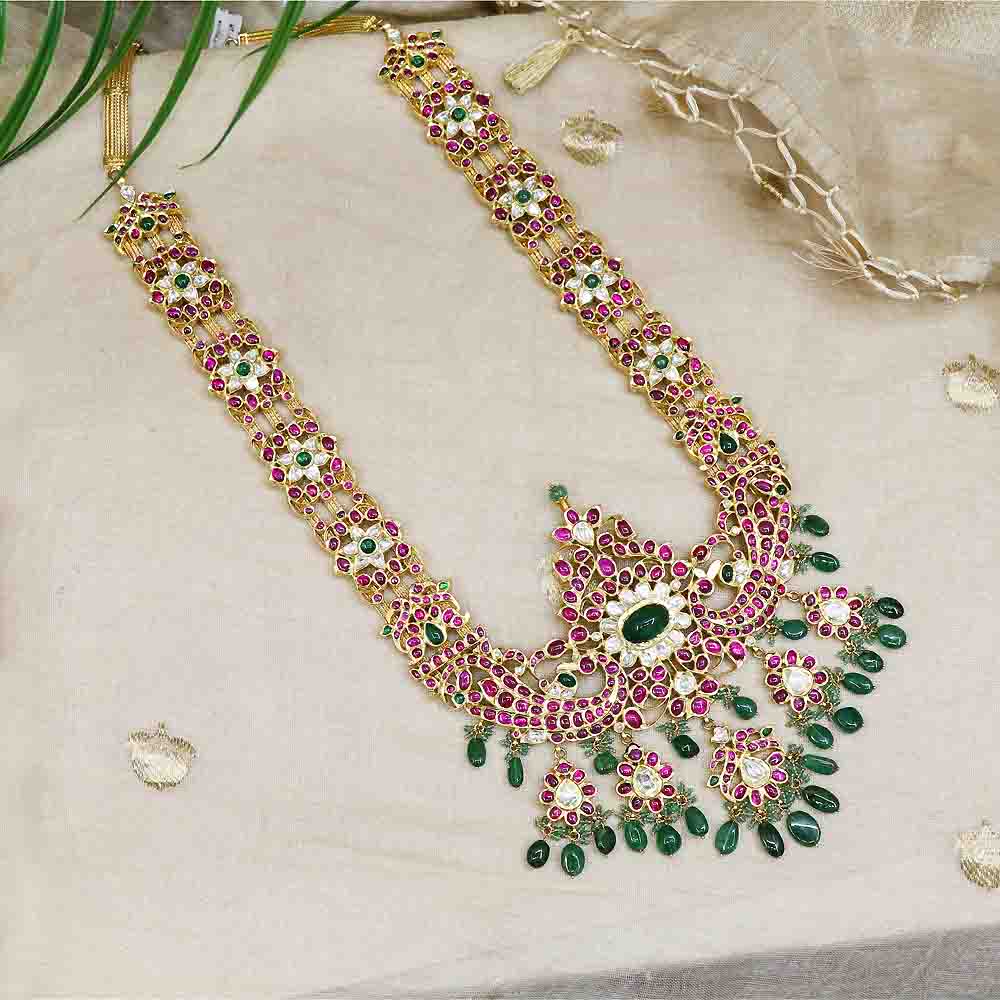 Vaibhav Jewellers 22K Gold Pachi Haram 451VG1668