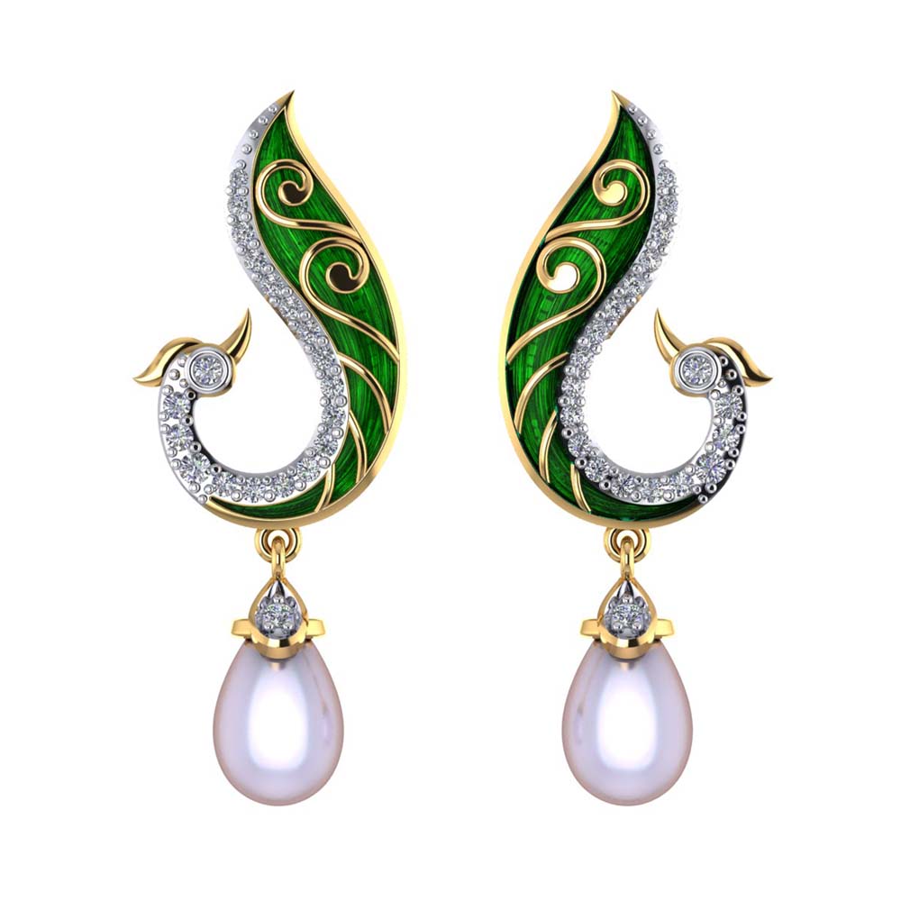 Buy Amara Victorian Drops | 92.5 Gold Plated silver Stone Earrings Online –  The Amethyst Store