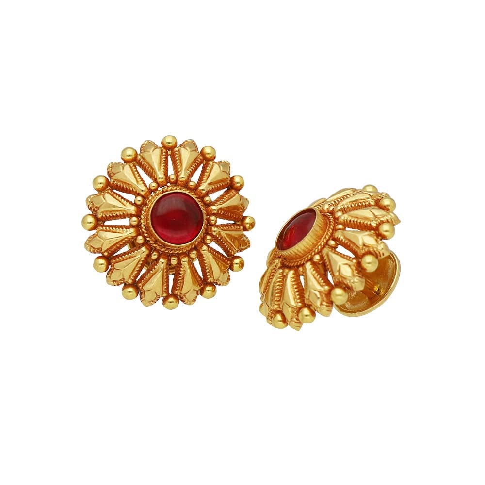 22 Karat gold & diamond earrings