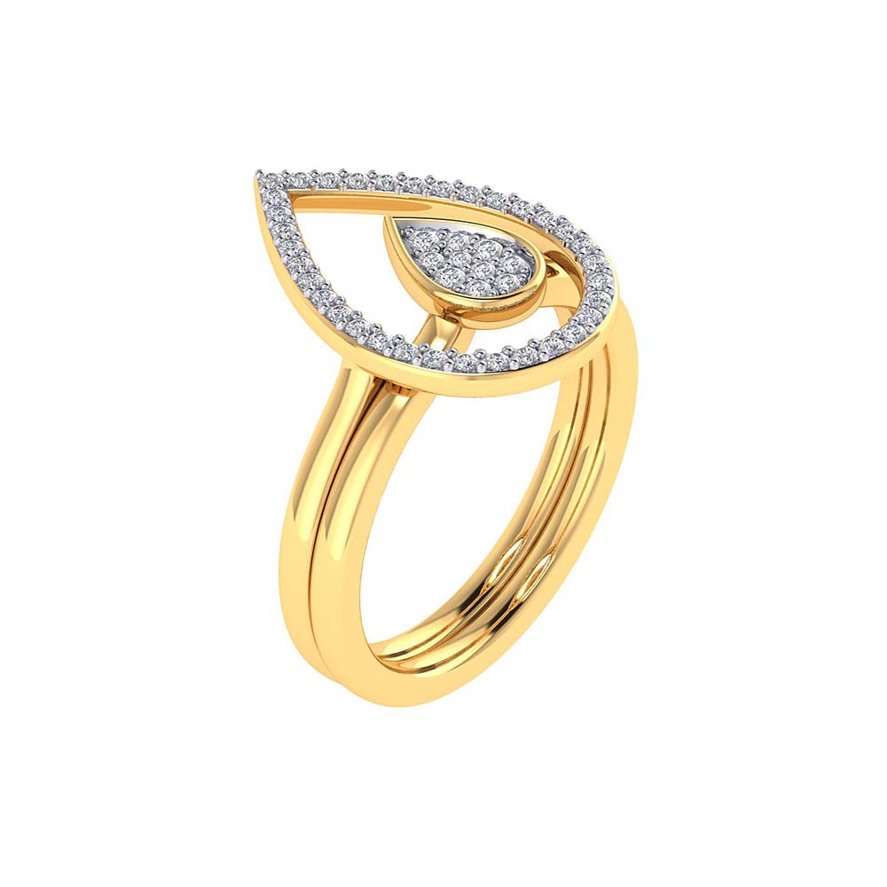 Vaibhav Jewellers 14K Fancy Stackable Diamond Ring 483DA266_3