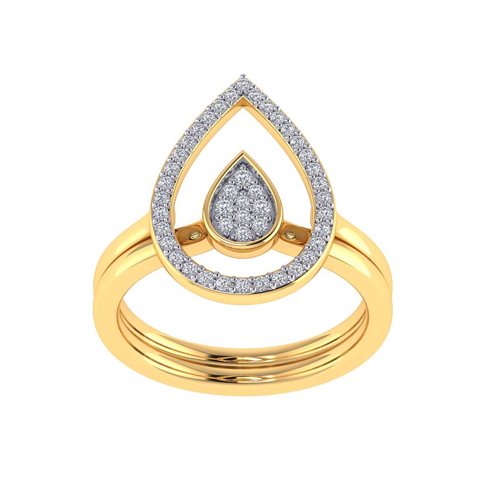 Vaibhav Jewellers 14K Fancy Stackable Diamond Ring 483DA266_1