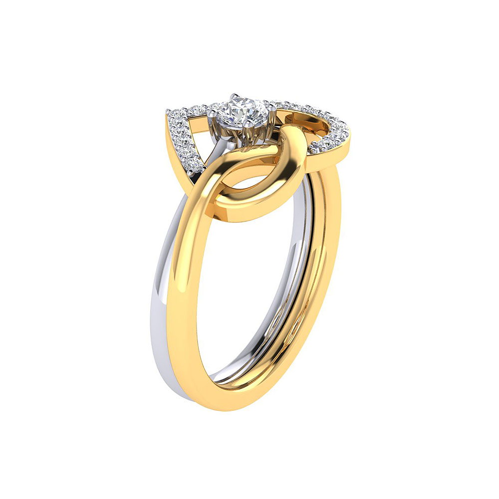 Vaibhav Jewellers 14K Fancy Stackable Diamond Ring 483DA268_3