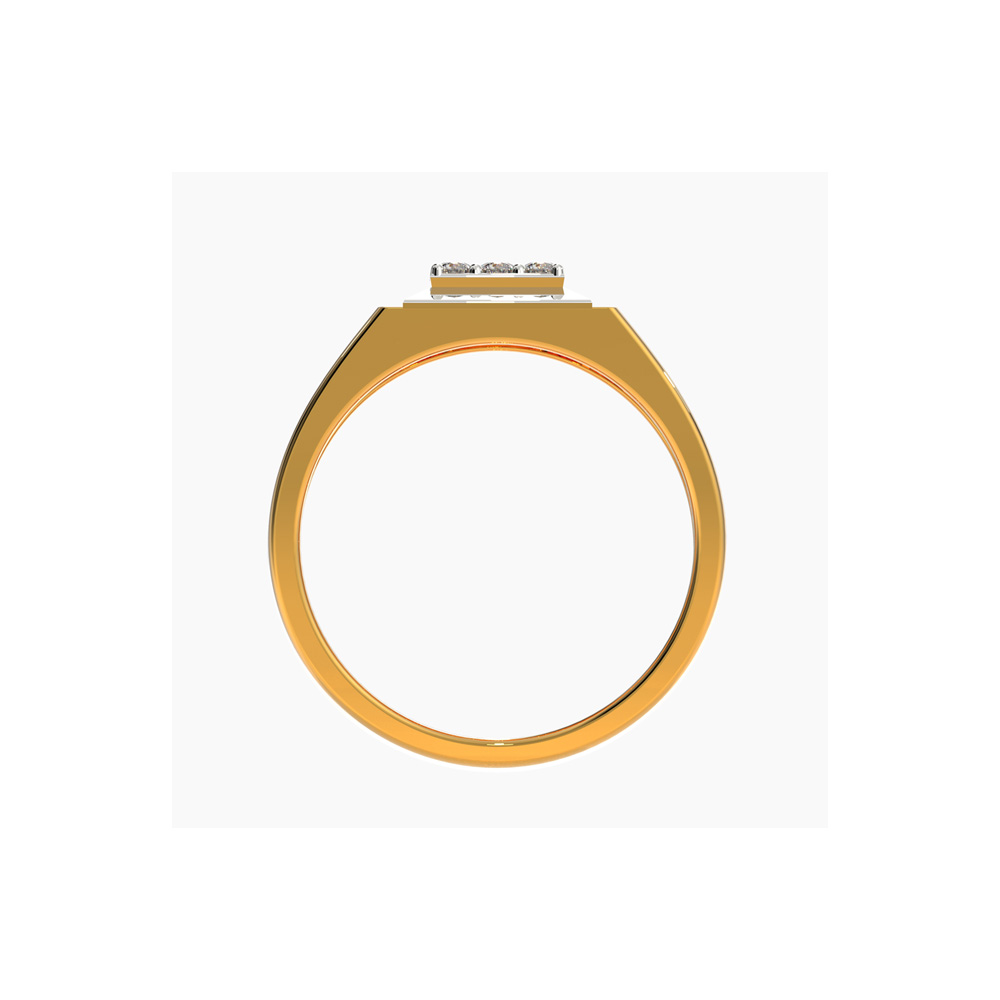 22K Men CZ Gold Ring VGR678_3