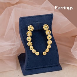 gold earrings collection